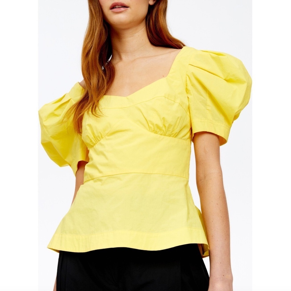 Tanya Taylor Aliyah Top, Lemon Zest